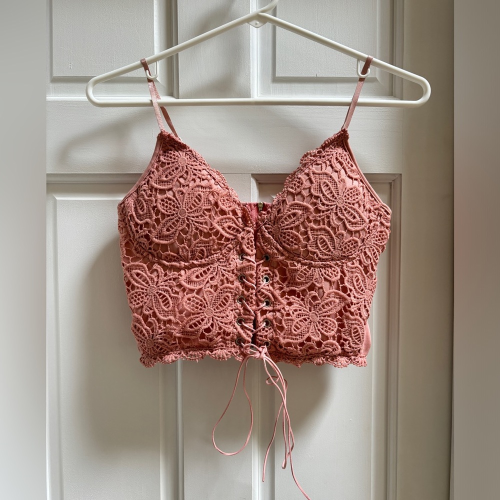 Cropped Corset Tank Top